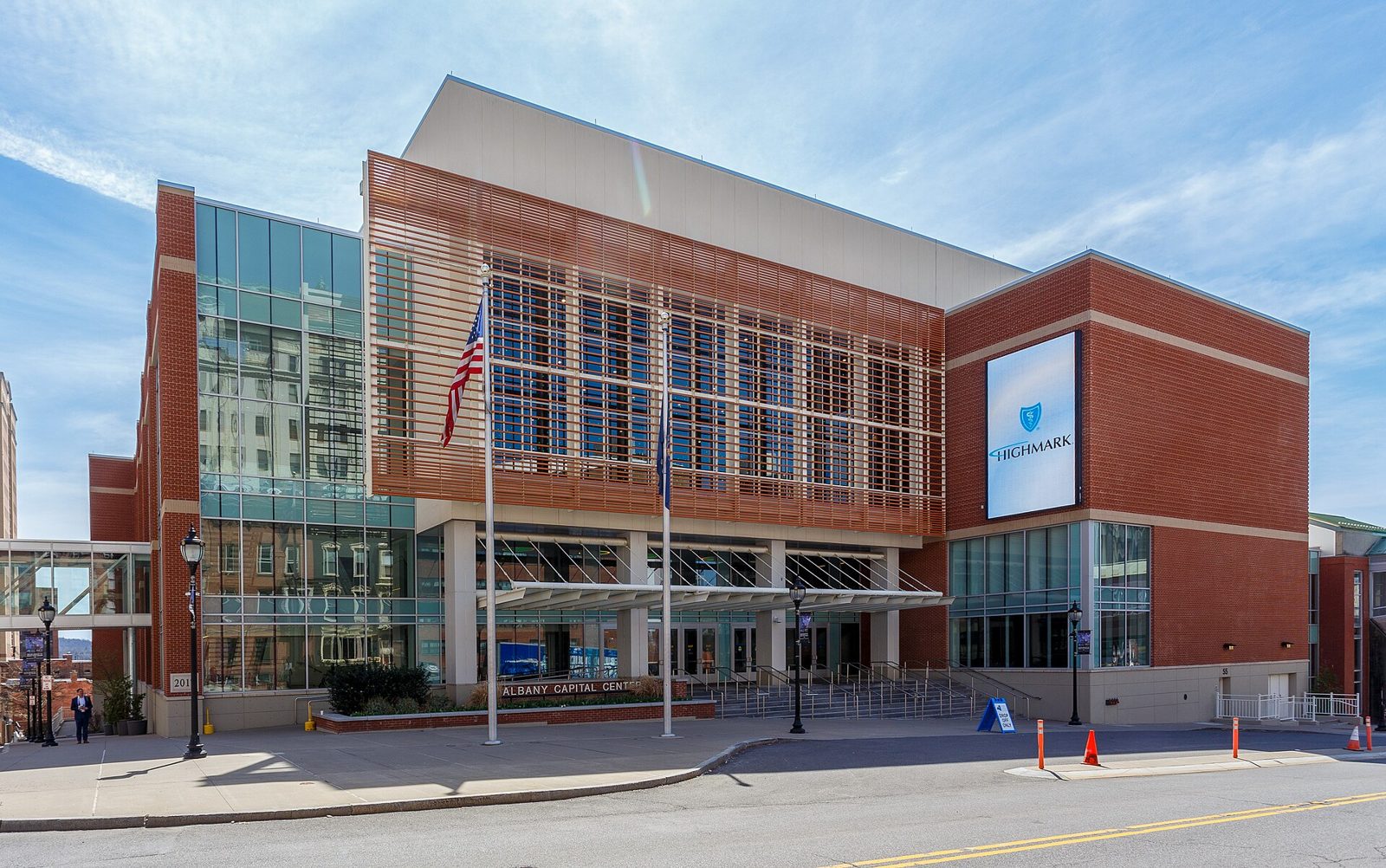 Exterior of the Albany Capital Center convention center